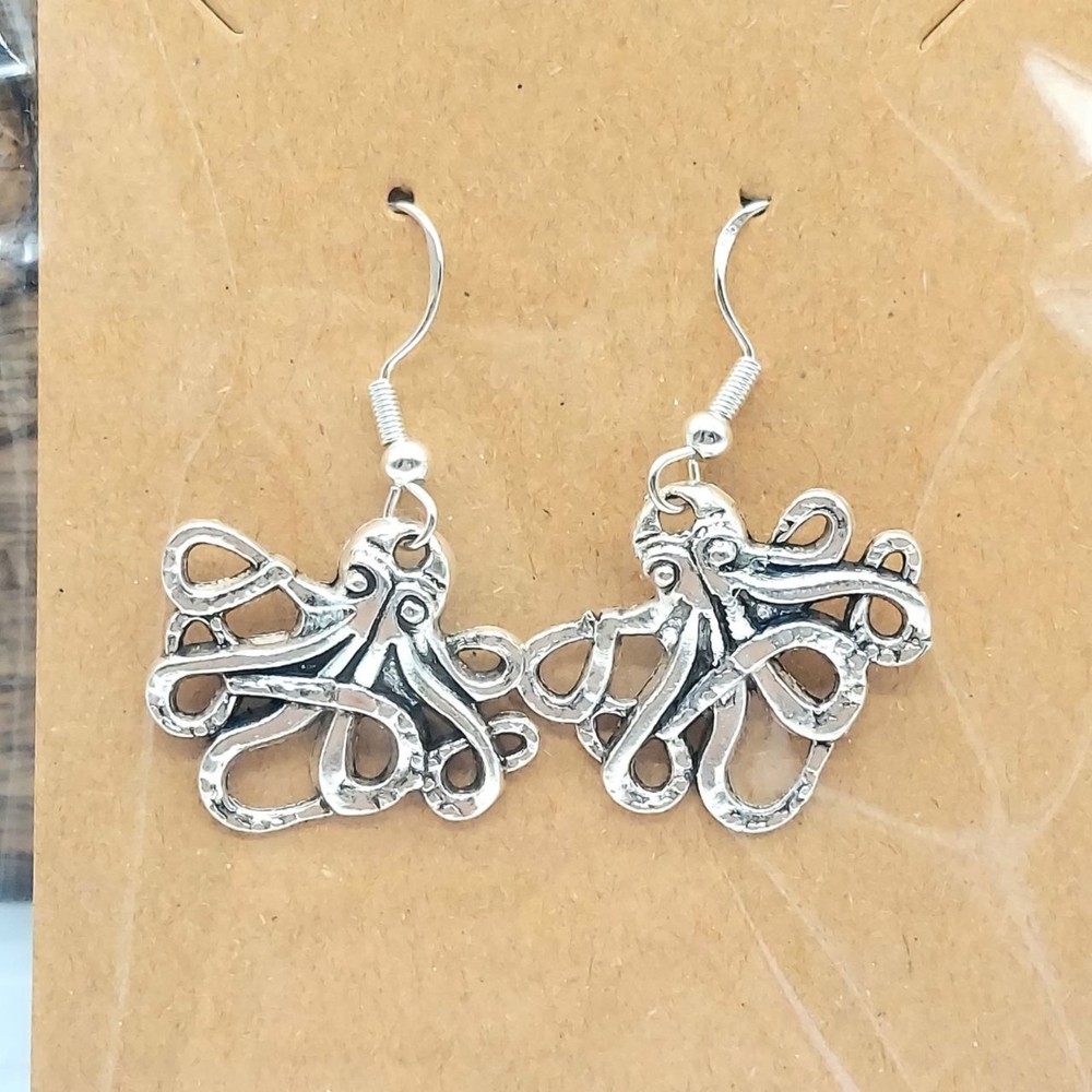 Kraken Earrings Sea Monster